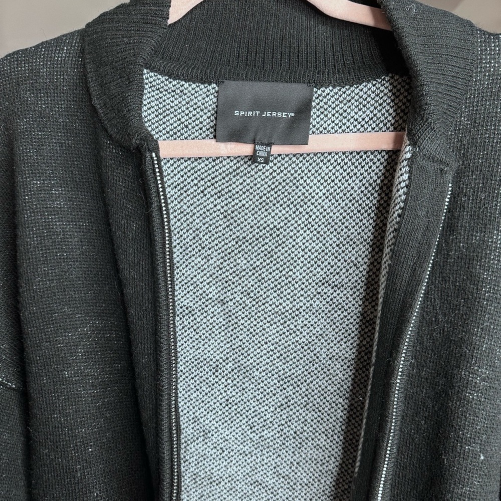 Spirit Jersey Far Out Wool Blend Cardigan NWT. Oversized XS. - Picture 12 of 15
